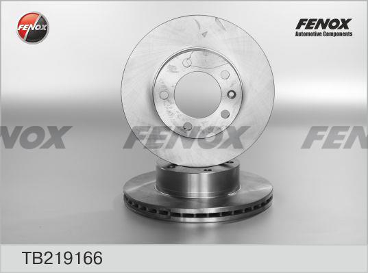Fenox TB219166 Диск гальмівний передній вентильований TB219166: Приваблива ціна - Купити в Україні на EXIST.UA!