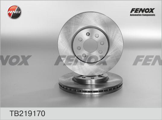 Fenox TB219170 Диск гальмівний передній вентильований TB219170: Купити в Україні - Добра ціна на EXIST.UA!