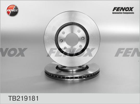 Fenox TB219181 Диск гальмівний передній вентильований TB219181: Купити в Україні - Добра ціна на EXIST.UA!