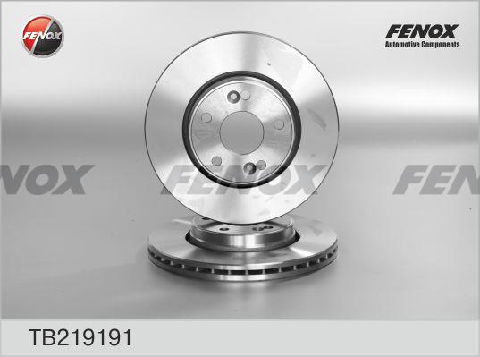 Fenox TB219191 Диск гальмівний передній вентильований TB219191: Купити в Україні - Добра ціна на EXIST.UA!