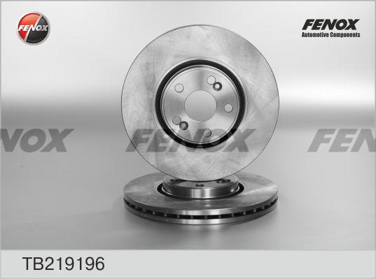 Fenox TB219196 Диск гальмівний передній вентильований TB219196: Купити в Україні - Добра ціна на EXIST.UA!