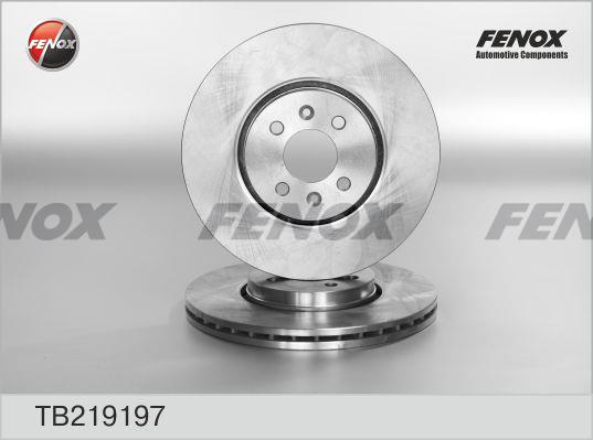 Fenox TB219197 Диск гальмівний передній вентильований TB219197: Купити в Україні - Добра ціна на EXIST.UA!