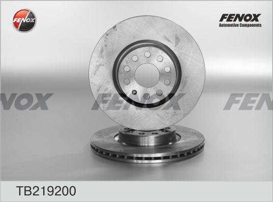 Fenox TB219200 Диск гальмівний передній вентильований TB219200: Купити в Україні - Добра ціна на EXIST.UA!