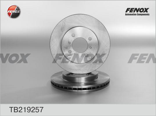 Fenox TB219257 Диск гальмівний передній вентильований TB219257: Приваблива ціна - Купити в Україні на EXIST.UA!