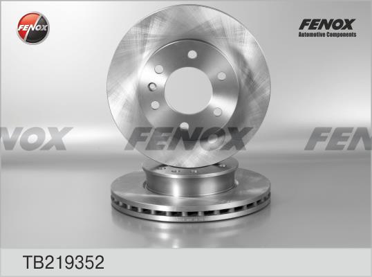 Fenox TB219352 Диск гальмівний передній вентильований TB219352: Купити в Україні - Добра ціна на EXIST.UA!