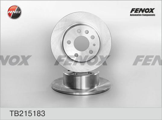 Fenox TB215183 Диск гальмівний задній невентильований TB215183: Приваблива ціна - Купити в Україні на EXIST.UA!