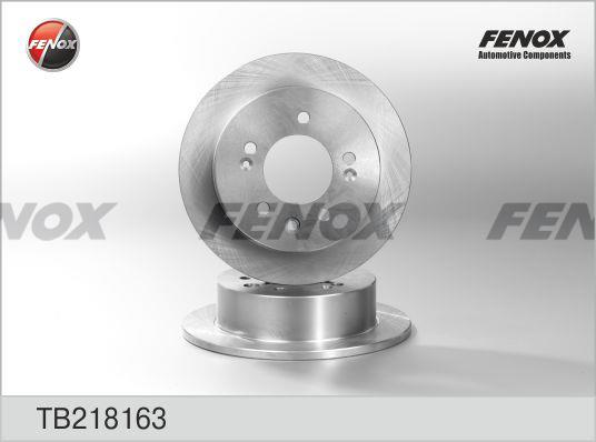 Fenox TB218163 Диск гальмівний задній невентильований TB218163: Купити в Україні - Добра ціна на EXIST.UA!