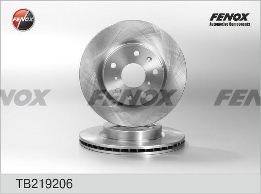 Fenox TB219206 Диск гальмівний передній вентильований TB219206: Приваблива ціна - Купити в Україні на EXIST.UA!