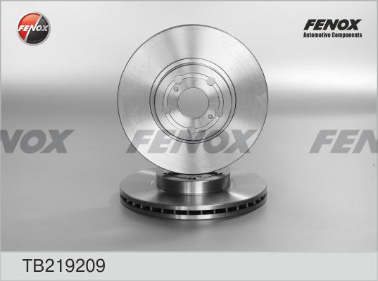 Fenox TB219209 Диск гальмівний передній вентильований TB219209: Купити в Україні - Добра ціна на EXIST.UA!