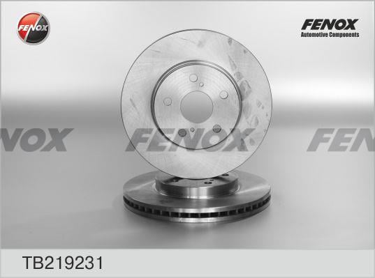 Fenox TB219231 Диск гальмівний передній вентильований TB219231: Приваблива ціна - Купити в Україні на EXIST.UA!