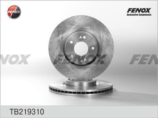 Fenox TB219310 Диск гальмівний передній вентильований TB219310: Купити в Україні - Добра ціна на EXIST.UA!