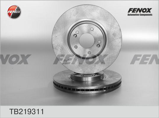 Fenox TB219311 Диск гальмівний передній вентильований TB219311: Купити в Україні - Добра ціна на EXIST.UA!