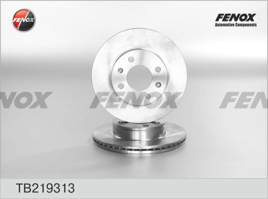 Fenox TB219313 Диск гальмівний передній вентильований TB219313: Купити в Україні - Добра ціна на EXIST.UA!