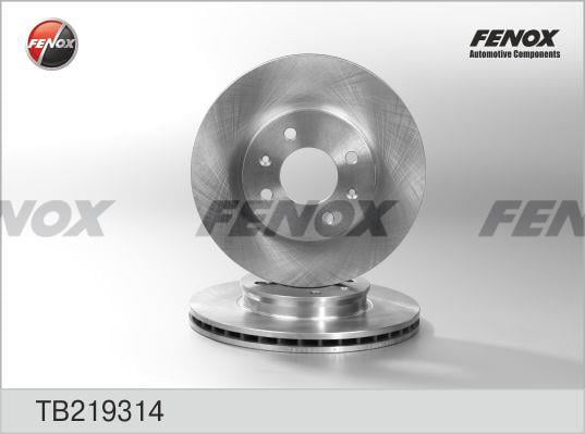 Fenox TB219314 Диск гальмівний передній вентильований TB219314: Купити в Україні - Добра ціна на EXIST.UA!