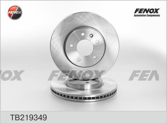 Fenox TB219349 Диск гальмівний передній вентильований TB219349: Купити в Україні - Добра ціна на EXIST.UA!