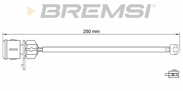 Bremsi WI0574 Датчик зносу гальмівних колодок WI0574: Купити в Україні - Добра ціна на EXIST.UA!