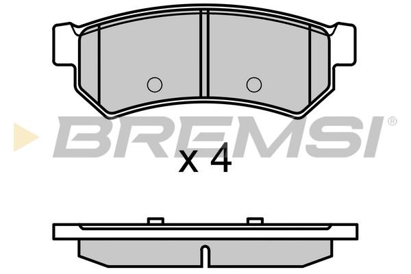 Bremsi BP3695 Гальмівні колодки передні, комплект BP3695: Купити в Україні - Добра ціна на EXIST.UA!