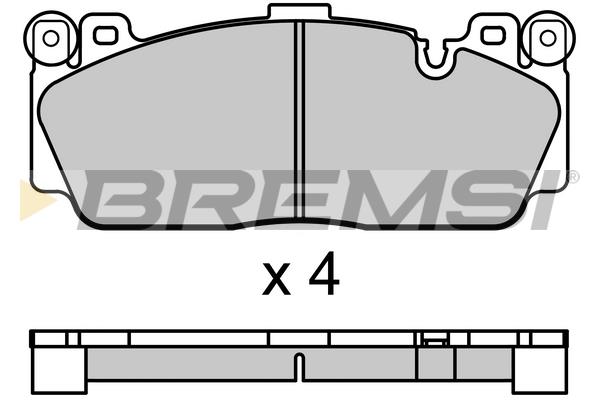 Bremsi BP3691 Гальмівні колодки передні, комплект BP3691: Купити в Україні - Добра ціна на EXIST.UA!