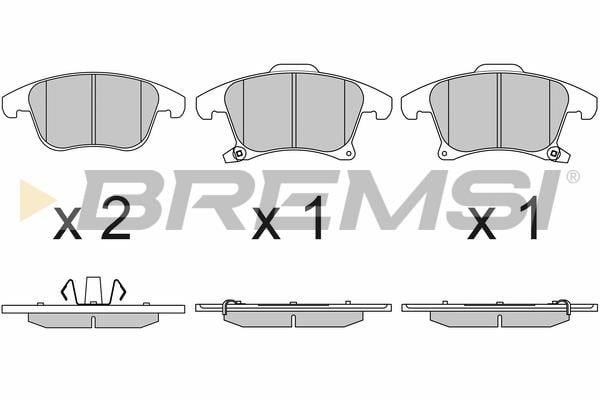 BP3655 Bremsi Тормозные колодки дисковые, комплект