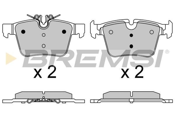 BP3642 Bremsi Тормозные колодки дисковые, комплект