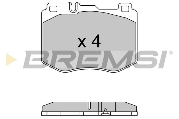 BP3634 Bremsi Гальмівні колодки, комплект