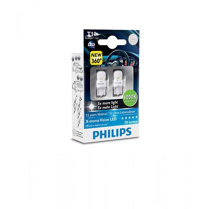 Лампа світлодіодна Philips X-tremeUltinon LED T10 (W5W) 12В 1Вт Philips 127994000KX2