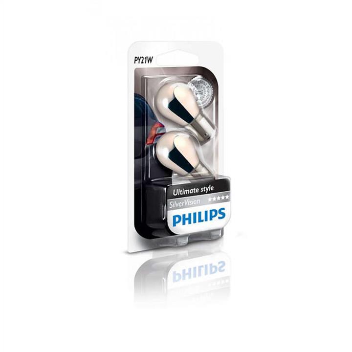 Лампа накаливания желтая PY21W 12V 21W Philips 12496SVB2