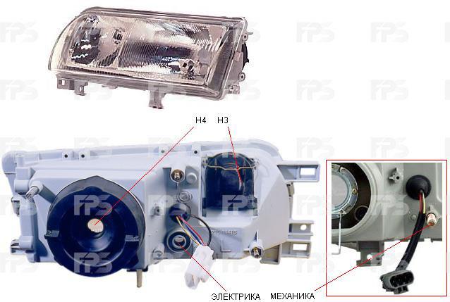 FPS FP 1666 R7-E Фара основна ліва FP1666R7E: Купити в Україні - Добра ціна на EXIST.UA!