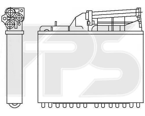 FPS FP 14 N110 Радіатор опалювача салону FP14N110: Купити в Україні - Добра ціна на EXIST.UA!
