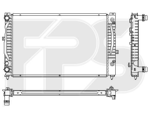 FPS FP 74 A424 Радіатор охолодження двигуна FP74A424: Приваблива ціна - Купити в Україні на EXIST.UA!