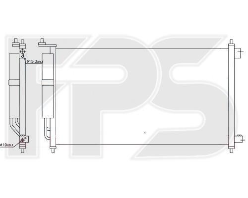 FPS FP 50 K379-X Радіатор кондиціонера (Конденсатор) FP50K379X: Приваблива ціна - Купити в Україні на EXIST.UA!