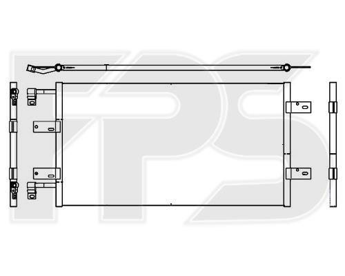 FPS FP 56 K402 Радіатор кондиціонера (Конденсатор) FP56K402: Купити в Україні - Добра ціна на EXIST.UA!