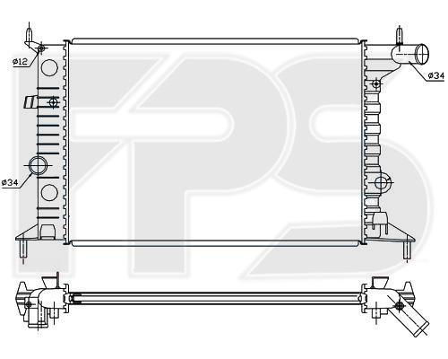 FPS FP 52 A280-X Радіатор охолодження двигуна FP52A280X: Купити в Україні - Добра ціна на EXIST.UA!