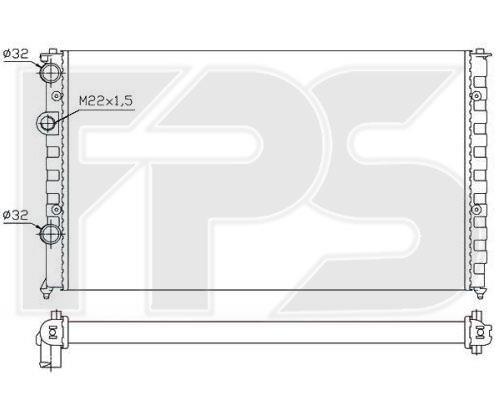 FPS FP 74 A363-X Радіатор охолодження двигуна FP74A363X: Купити в Україні - Добра ціна на EXIST.UA!