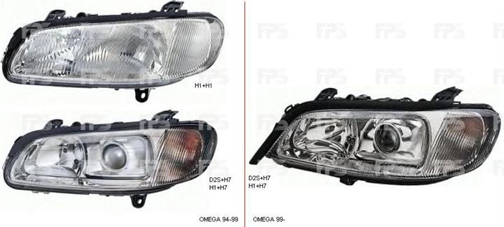 FP5040R4E FPS Фара основна права