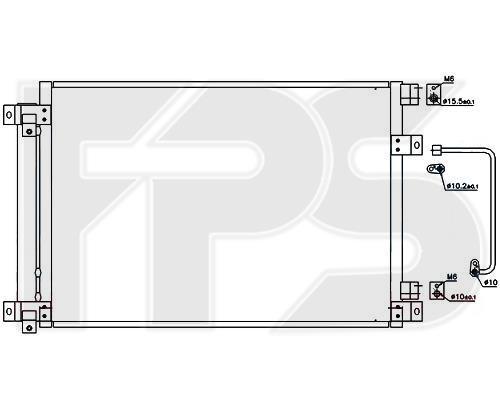 FPS FP 67 K433 Радіатор кондиціонера (Конденсатор) FP67K433: Приваблива ціна - Купити в Україні на EXIST.UA!