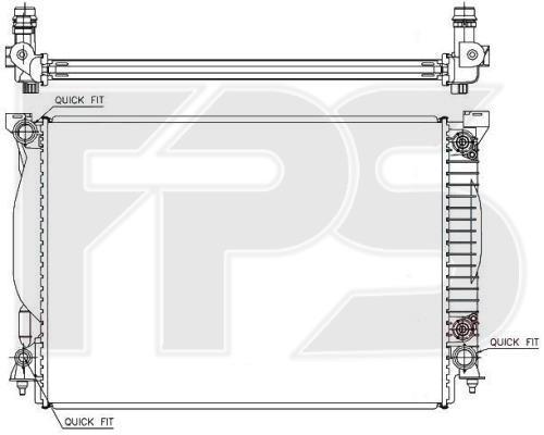 FPS FP 12 A857-X Радіатор охолодження двигуна FP12A857X: Купити в Україні - Добра ціна на EXIST.UA!