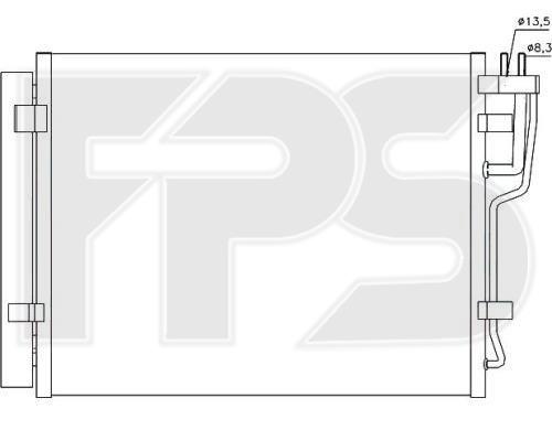FPS FP 32 K170-X Радіатор кондиціонера (Конденсатор) FP32K170X: Купити в Україні - Добра ціна на EXIST.UA!