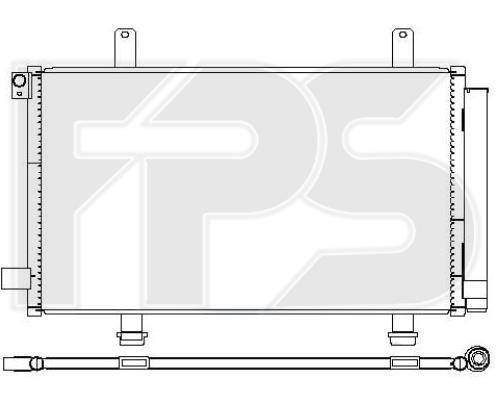 FPS FP 68 K88-X Радіатор кондиціонера (Конденсатор) FP68K88X: Купити в Україні - Добра ціна на EXIST.UA!