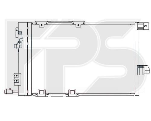 FPS FP 52 K121 Радіатор кондиціонера (Конденсатор) FP52K121: Купити в Україні - Добра ціна на EXIST.UA!