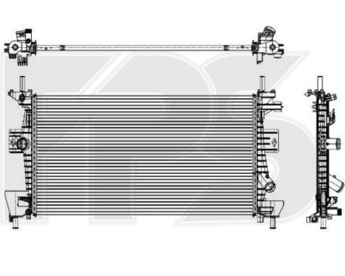 FPS FP 28 A853-X Радіатор охолодження двигуна FP28A853X: Купити в Україні - Добра ціна на EXIST.UA!