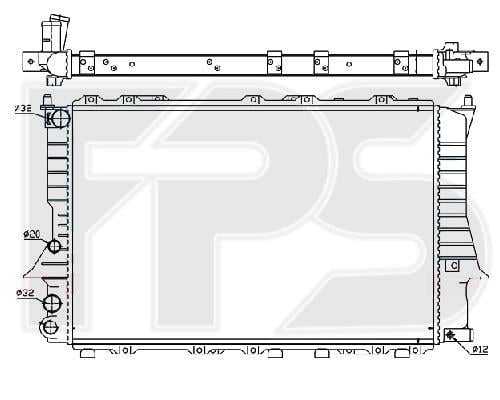 FPS FP 12 A412-X Радіатор охолодження двигуна FP12A412X: Купити в Україні - Добра ціна на EXIST.UA!