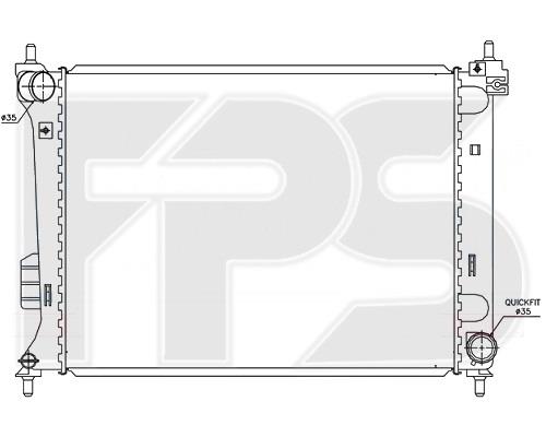 FPS FP 32 A45-X Радіатор охолодження двигуна FP32A45X: Купити в Україні - Добра ціна на EXIST.UA!