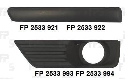 FPS FP 2533 921 Накладка решітки бампера FP2533921: Купити в Україні - Добра ціна на EXIST.UA!