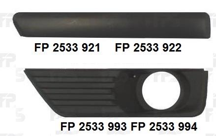 FPS FP 2533 922 Накладка решітки бампера FP2533922: Купити в Україні - Добра ціна на EXIST.UA!