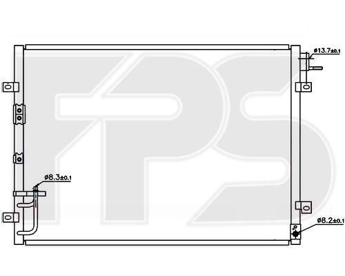FPS FP 40 K321-X Радіатор кондиціонера (Конденсатор) FP40K321X: Купити в Україні - Добра ціна на EXIST.UA!