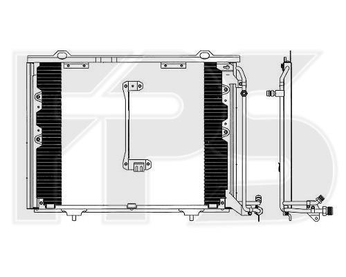 FPS FP 46 K101 Радіатор кондиціонера (Конденсатор) FP46K101: Купити в Україні - Добра ціна на EXIST.UA!