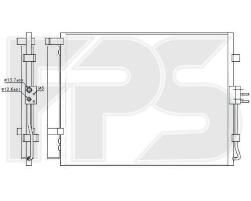 FPS FP 40 K44-X Радіатор кондиціонера (Конденсатор) FP40K44X: Купити в Україні - Добра ціна на EXIST.UA!