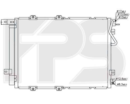 FPS FP 40 K299 Радіатор кондиціонера (Конденсатор) FP40K299: Приваблива ціна - Купити в Україні на EXIST.UA!