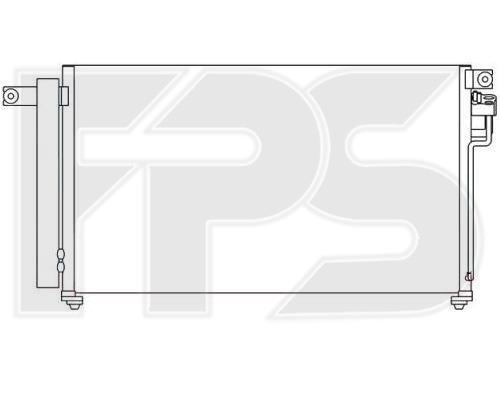 FPS FP 40 K505 Радіатор кондиціонера (Конденсатор) FP40K505: Купити в Україні - Добра ціна на EXIST.UA!